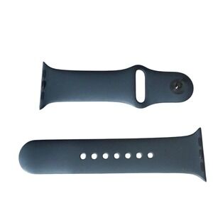 Genuine Apple Watch Sport Band Silicone Midnight Blue 38mm Replacement Strap-S/M